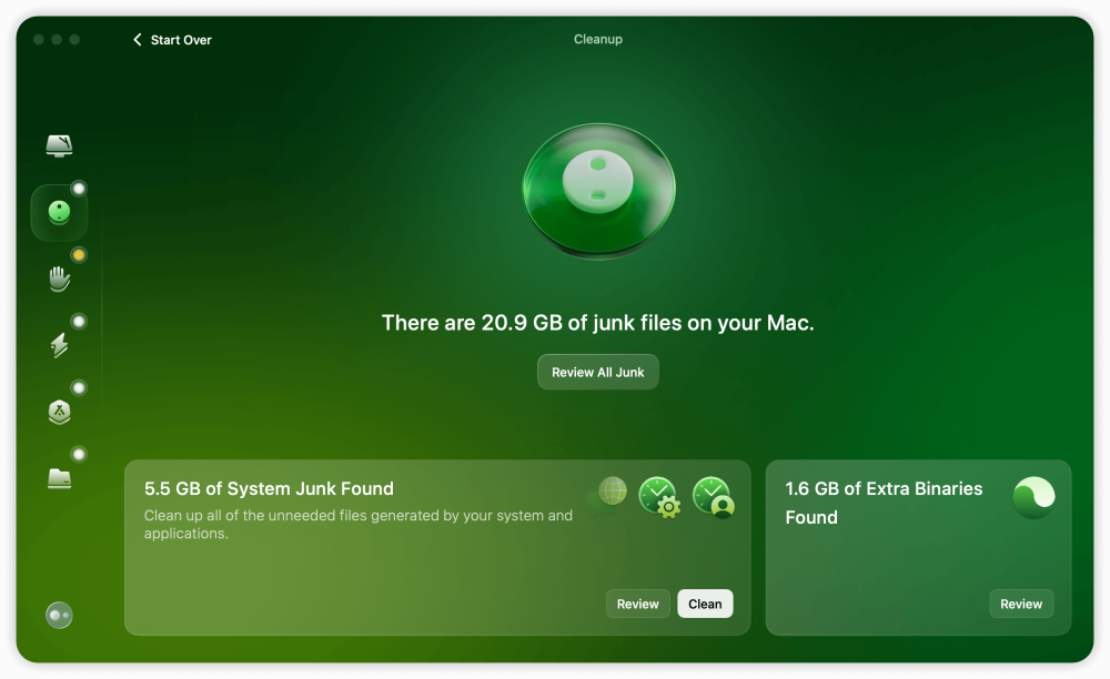 New CleanMyMac - Cleanup