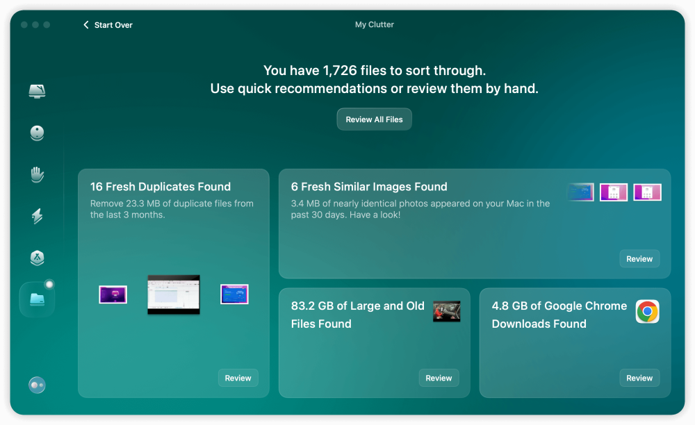 New CleanMyMac - My Clutter