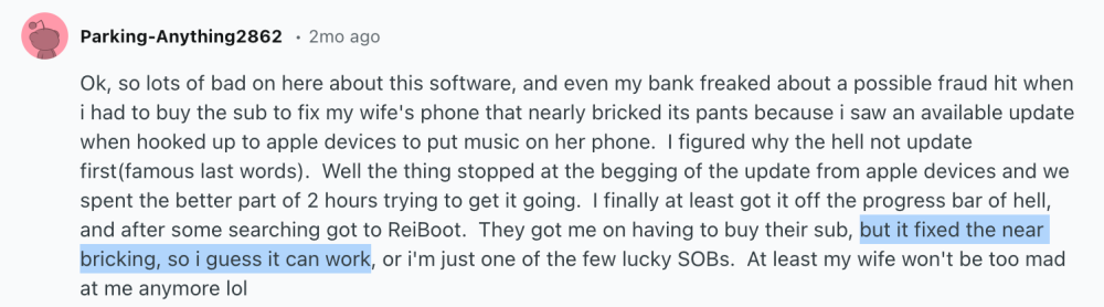 ReiBoot User Review